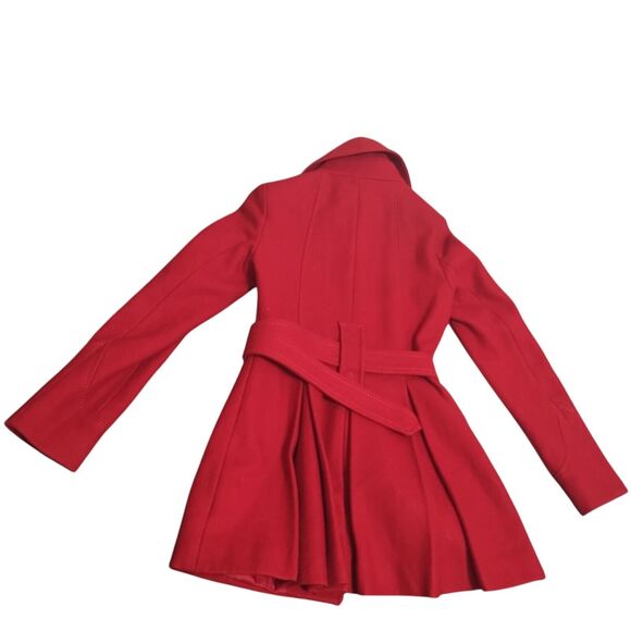 M60 MISS SIXTY Burgundy Pea Coat, 60% Wool / 30% Poly / 10% Rayon, Extra Small - Picture 7 of 16